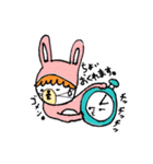 Spoonの男の子と女の子とネコ（個別スタンプ：15）