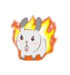 Mameow and Chaeuy The Rabbit（個別スタンプ：9）