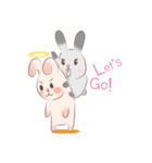 Mameow and Chaeuy The Rabbit（個別スタンプ：12）