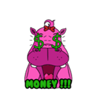Pinky Hippo - too cute - (EN)（個別スタンプ：12）