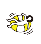 暇人アフロ ver.4（個別スタンプ：7）