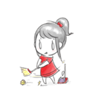 Smallumbrella : Kitty's time（個別スタンプ：8）