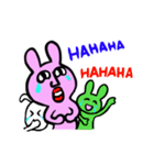 部長が描いたウサギ男2（個別スタンプ：3）