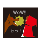 Little Red Hood  赤ずきん（個別スタンプ：34）