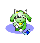 プードルちゃん（スポーツ編）（個別スタンプ：24）