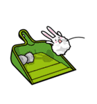 ウサギのようでウサギでない何か。（個別スタンプ：4）