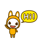 全身タイツうさぎ（個別スタンプ：4）