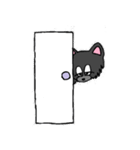 黒ポメのモコ 秋冬編（個別スタンプ：24）