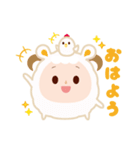 モコモコどうぶつスタンプ（個別スタンプ：1）