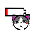 ぶちねこスタンプ (パンダ くま イヌ ネコ)（個別スタンプ：12）