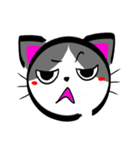 ぶちねこスタンプ (パンダ くま イヌ ネコ)（個別スタンプ：14）