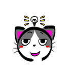 ぶちねこスタンプ (パンダ くま イヌ ネコ)（個別スタンプ：22）