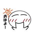 シンプル顔 (フェイスVer.)（個別スタンプ：1）