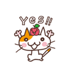 りんご☆ねこ（個別スタンプ：10）