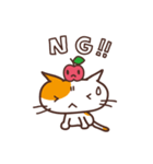 りんご☆ねこ（個別スタンプ：11）