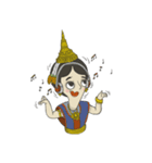 Nang-Rum (thai traditional dancer)（個別スタンプ：21）