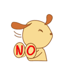 Foon is a sleepy golden retriever（個別スタンプ：5）