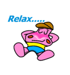 Jimmie the pink hippo（個別スタンプ：38）