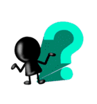 飛び出す文字と遊ぶ人（個別スタンプ：10）