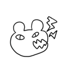 口が横にあるくま（個別スタンプ：3）