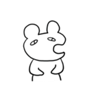口が横にあるくま（個別スタンプ：25）