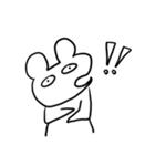 口が横にあるくま（個別スタンプ：32）