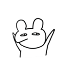 口が横にあるくま（個別スタンプ：34）