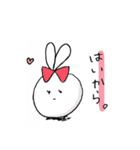 ひとふでうさぎ（個別スタンプ：28）