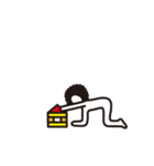暇人アフロ ver.2（個別スタンプ：17）