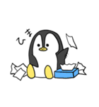 しろくまくんとペンギンさん（個別スタンプ：36）