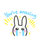 うさぎのあいづち 英語版（個別スタンプ：2）
