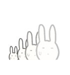 うさぎのあいづち 英語版（個別スタンプ：17）