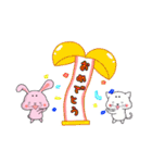 関西弁。まろうさぎとまろねこでんねん！（個別スタンプ：30）