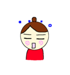 リアクション頑張る女子（個別スタンプ：17）