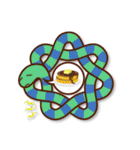 にょろにょろへびくん結び目（個別スタンプ：8）