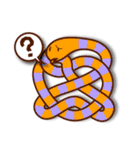 にょろにょろへびくん結び目（個別スタンプ：21）