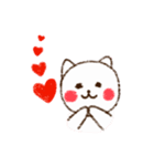 手描き風のやさしい猫（個別スタンプ：8）