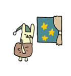 おかしなウサギ（個別スタンプ：1）
