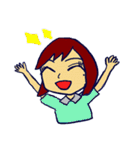 素顔の女（個別スタンプ：12）