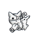 手品師と猫と兎のぬいぐるみ（個別スタンプ：30）