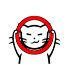 白ネコ士郎～ちょっと偉そうなねこ～（個別スタンプ：30）