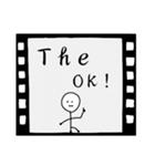 白黒映画（個別スタンプ：3）