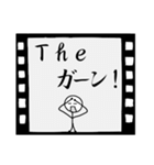 白黒映画（個別スタンプ：32）