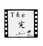白黒映画（個別スタンプ：40）