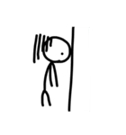 棒人間(simple)（個別スタンプ：3）