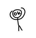 棒人間(simple)（個別スタンプ：14）
