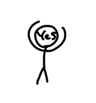 棒人間(simple)（個別スタンプ：15）