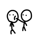 棒人間(simple)（個別スタンプ：23）