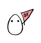手描きタマゴちゃん（個別スタンプ：3）
