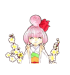 お着物三人娘ヨキコトキク2（個別スタンプ：5）